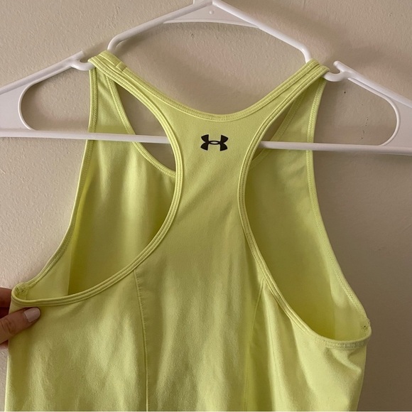 Champion small neon yellow tank top athletic workout top summer shirt comfort - Picture 4 of 5